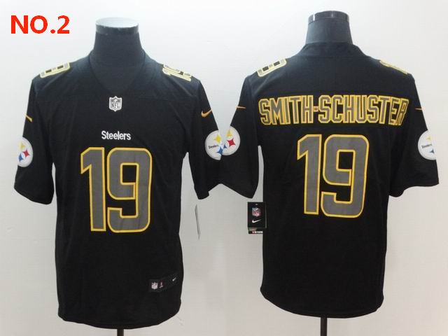 Men's Pittsburgh Steelers #19 JuJu Smith-Schuster Jersey NO.2;